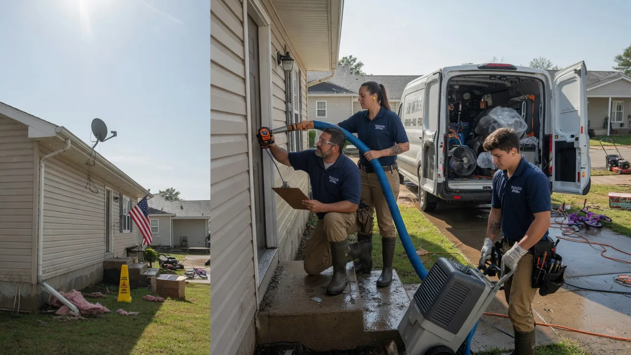 Ceiling Water Damage Restoration in Delphos, KS near me